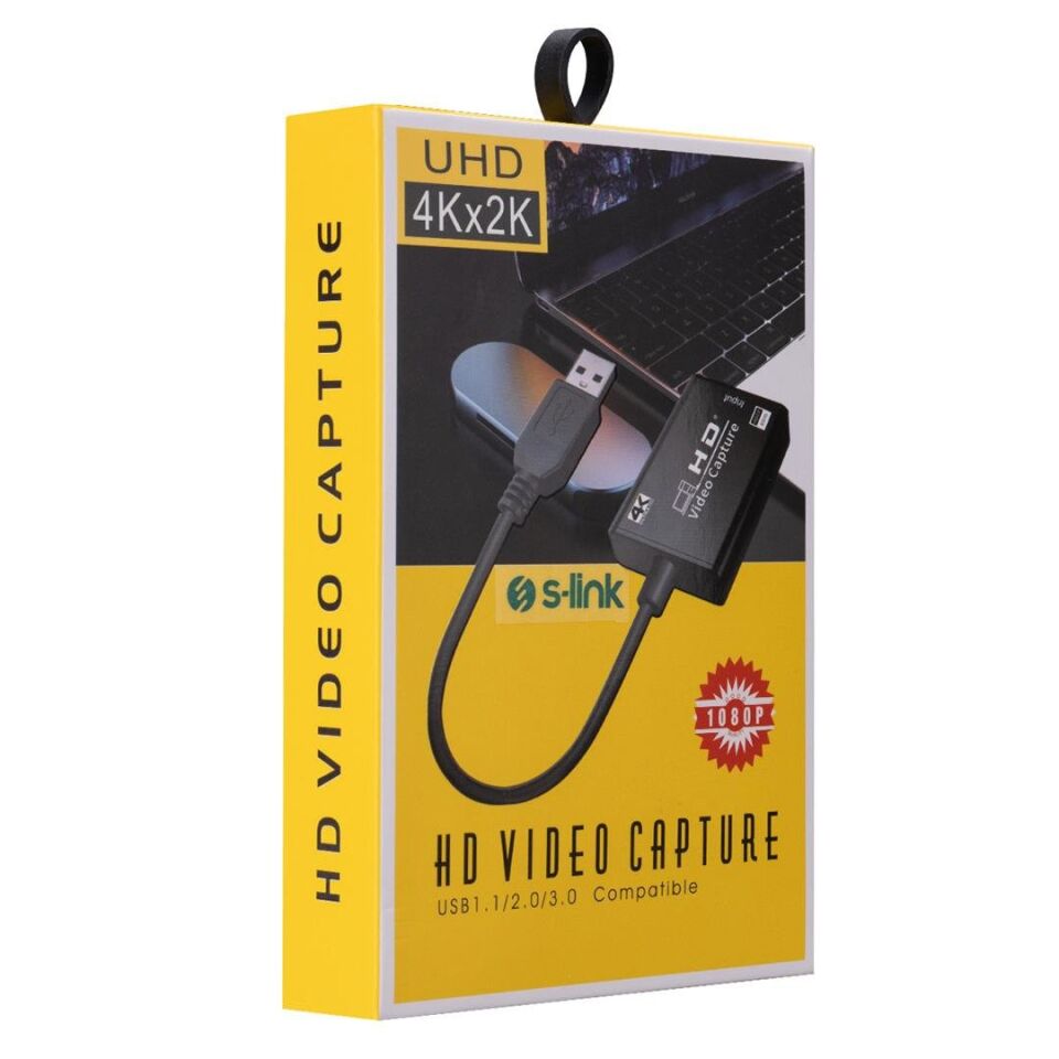 S-Link SL-UH700 4K HDMI TO USB 3.0 Video Yakalayıcı Capture Card (PS4 - Xbox - Wii U)