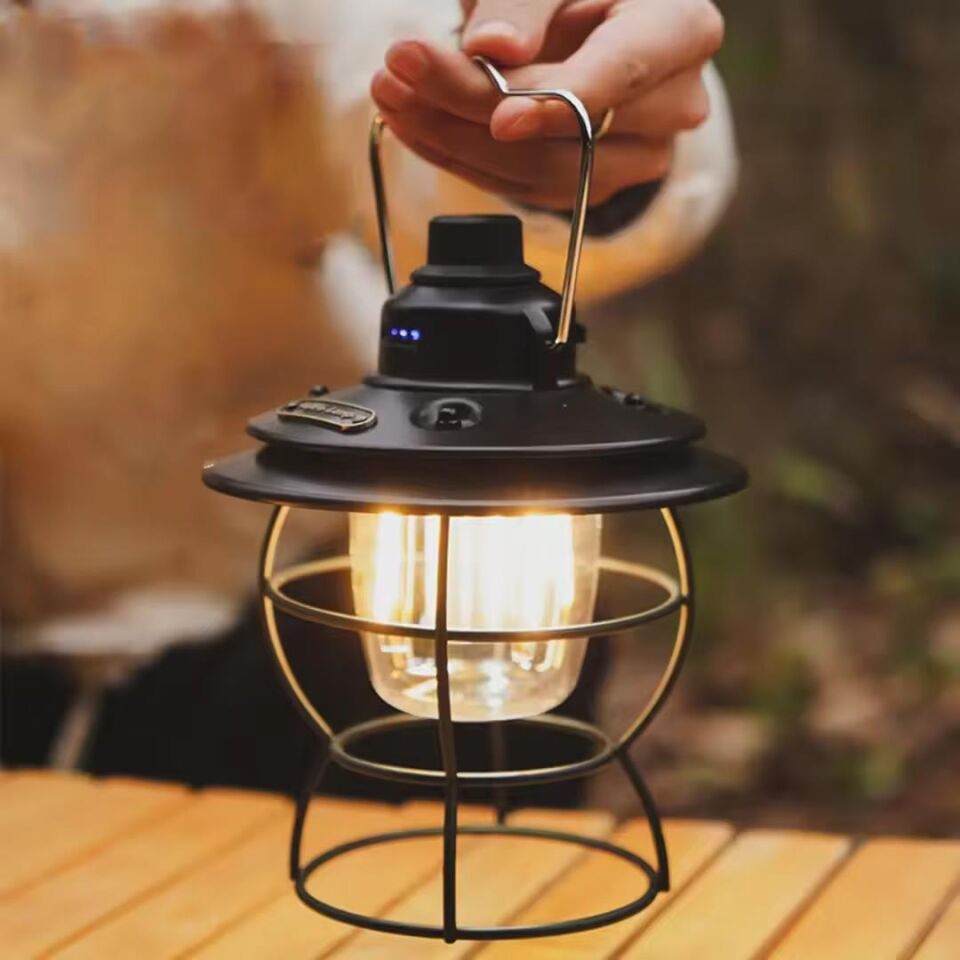 Ayt Powermaster PM-16042 Retro Led Şarjlı 3 Işık Modlu Aydınlatma Feneri Kamp Lambası Aydınlatma