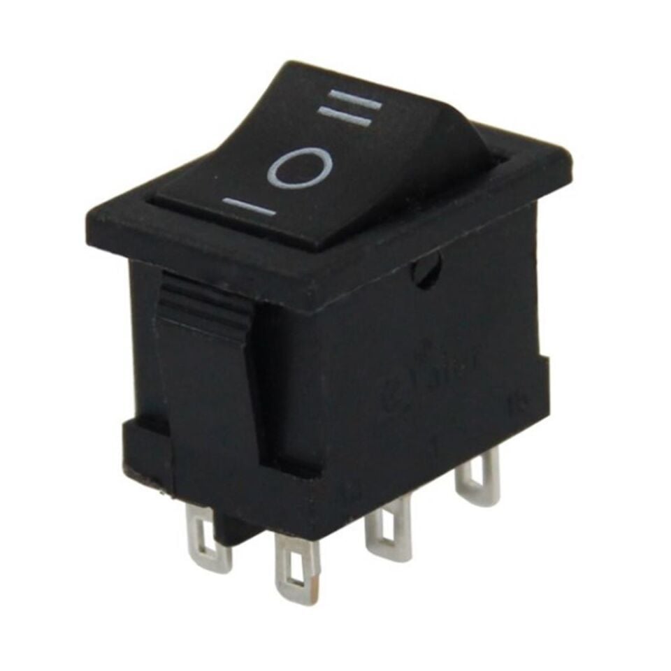 Powermaster Mini Işıksız Anahtar 6P ON-OFF-ON 6P IC-123-6