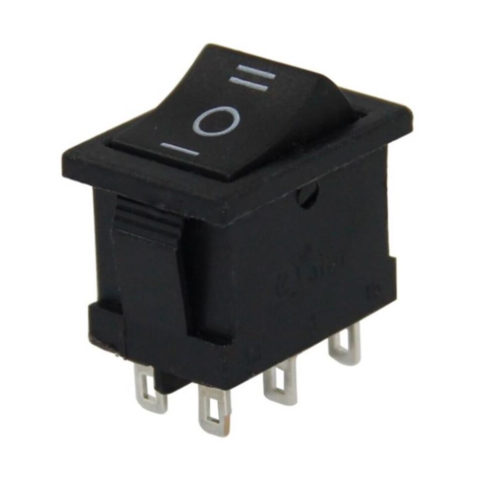 Powermaster Mini Işıksız Anahtar 6P ON-OFF-ON 6P IC-123-6
