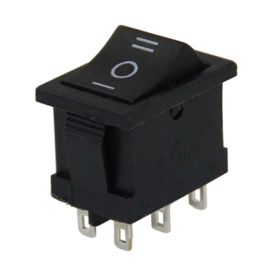 Powermaster Mini Işıksız Anahtar 6P ON-OFF-ON 6P IC-123-6