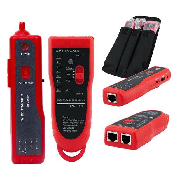Ayt Powermaster Pm-16250 Lüks Çantalı Kablo Bulucu ve Test Cihazı Sesli Işıklı Uyarı İnternet Telefon Kablolarıda Bulur