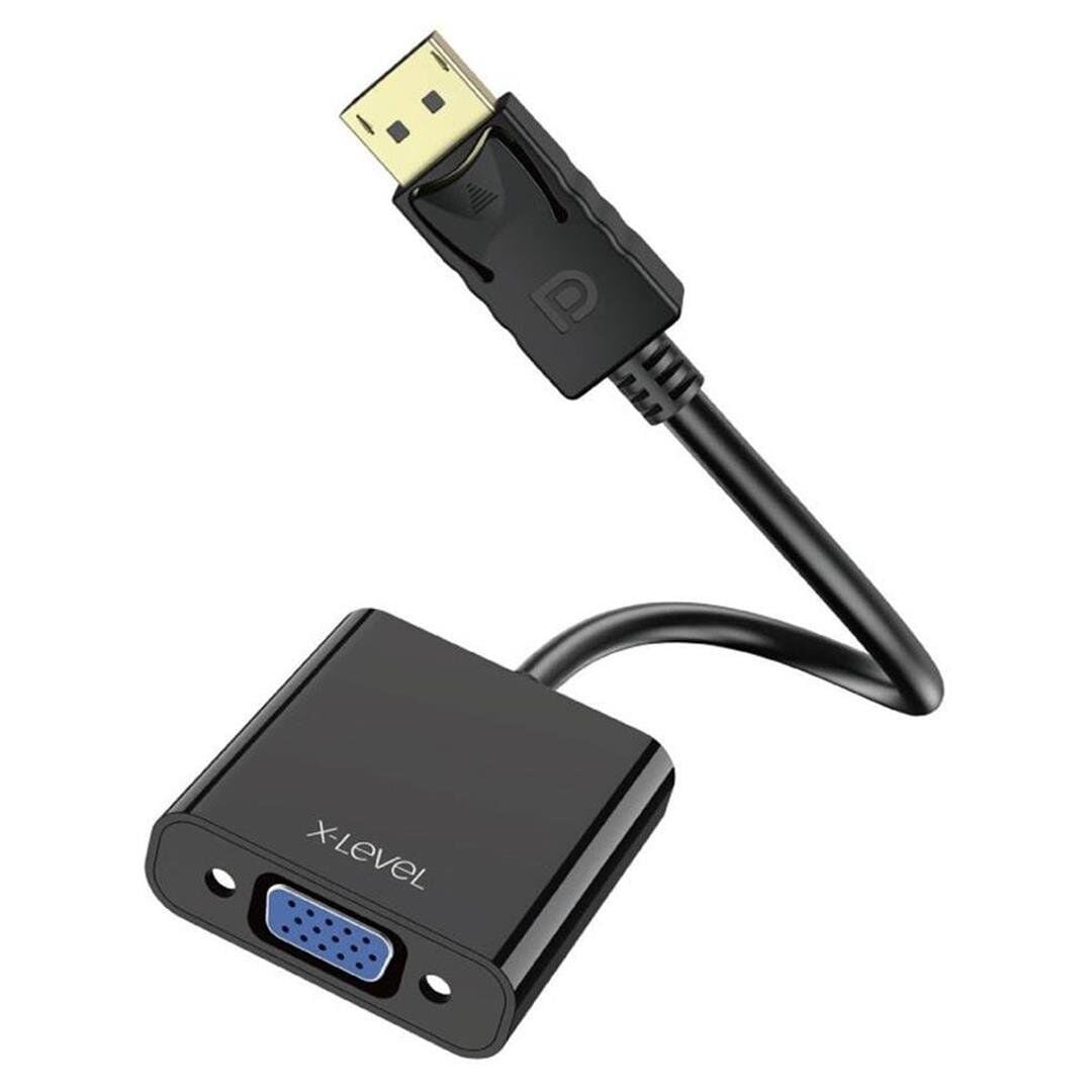 Ayt X-Level XCC7801 DP Display Port Erkek TO Vga Dişi Çevirici Kablo Display Çıkışını Vga ya Dönüştürücü