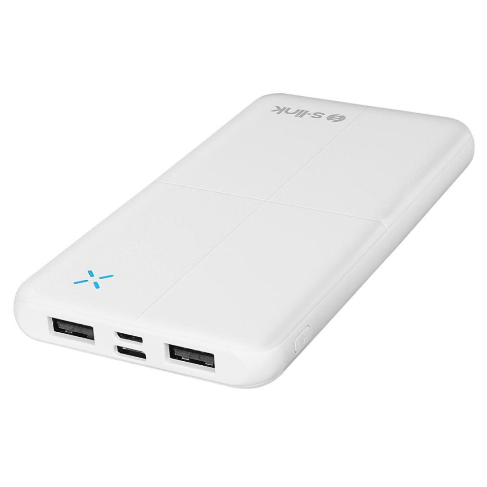 S-Link IP-G12N 10.000Mah Microusb + TYPE-C Beyaz Taşınabilir Pil Şarj Cihazı Powerbank