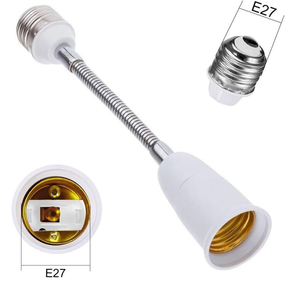 Ledx DY-104 Esnek Metal Bükülebilir Uzatma E27 Duy