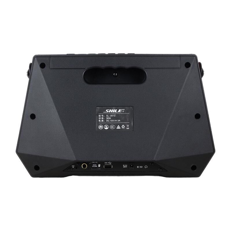Shile SL-3A İki El Mikrofonlu Kumandalı Seyyar Anfi Portatif Hoparlör Bluetooth Taşınabilir