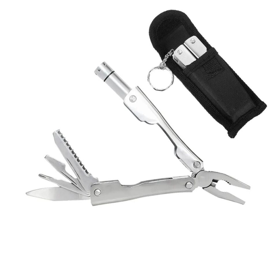 Ayt Sunup Çok Fonksiyonlu Pense Çakı Seti Paslanmaz Çelik Testere Şişe Açacağı Bıçak Tornavida Fener Anahtarlık