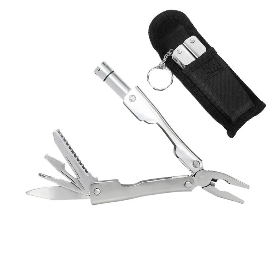 Ayt Sunup Çok Fonksiyonlu Pense Çakı Seti Paslanmaz Çelik Testere Şişe Açacağı Bıçak Tornavida Fener Anahtarlık