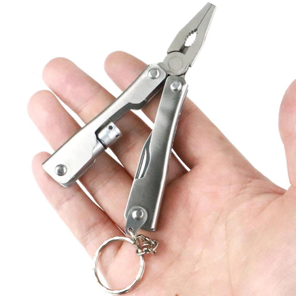 Ayt Sunup Çok Fonksiyonlu Pense Çakı Seti Paslanmaz Çelik Testere Şişe Açacağı Bıçak Tornavida Fener Anahtarlık