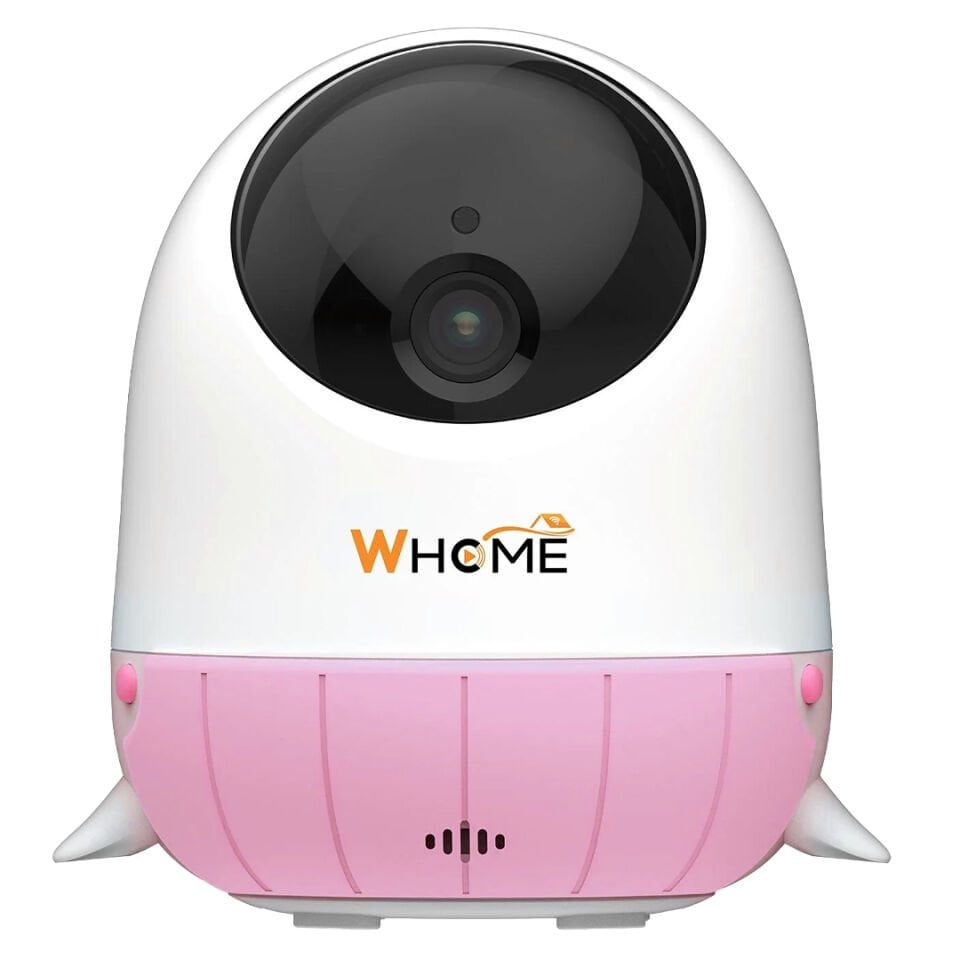 Ayt Whome Yapay Zeka Destekli 360 Derece Dönebilen Gece Görüşlü Pembe Wifi Bebek Güvenlik Kamerası 32 Gb Destekli