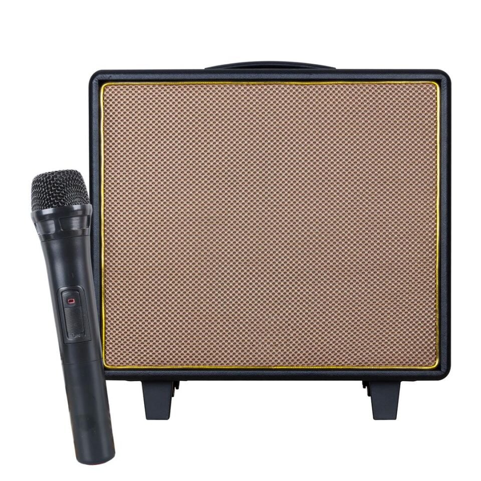 Shile GT-10 El Mikrofonlu Taşınabilir Hoparlör Seyyar Anfi Usb Bluetooth Sd