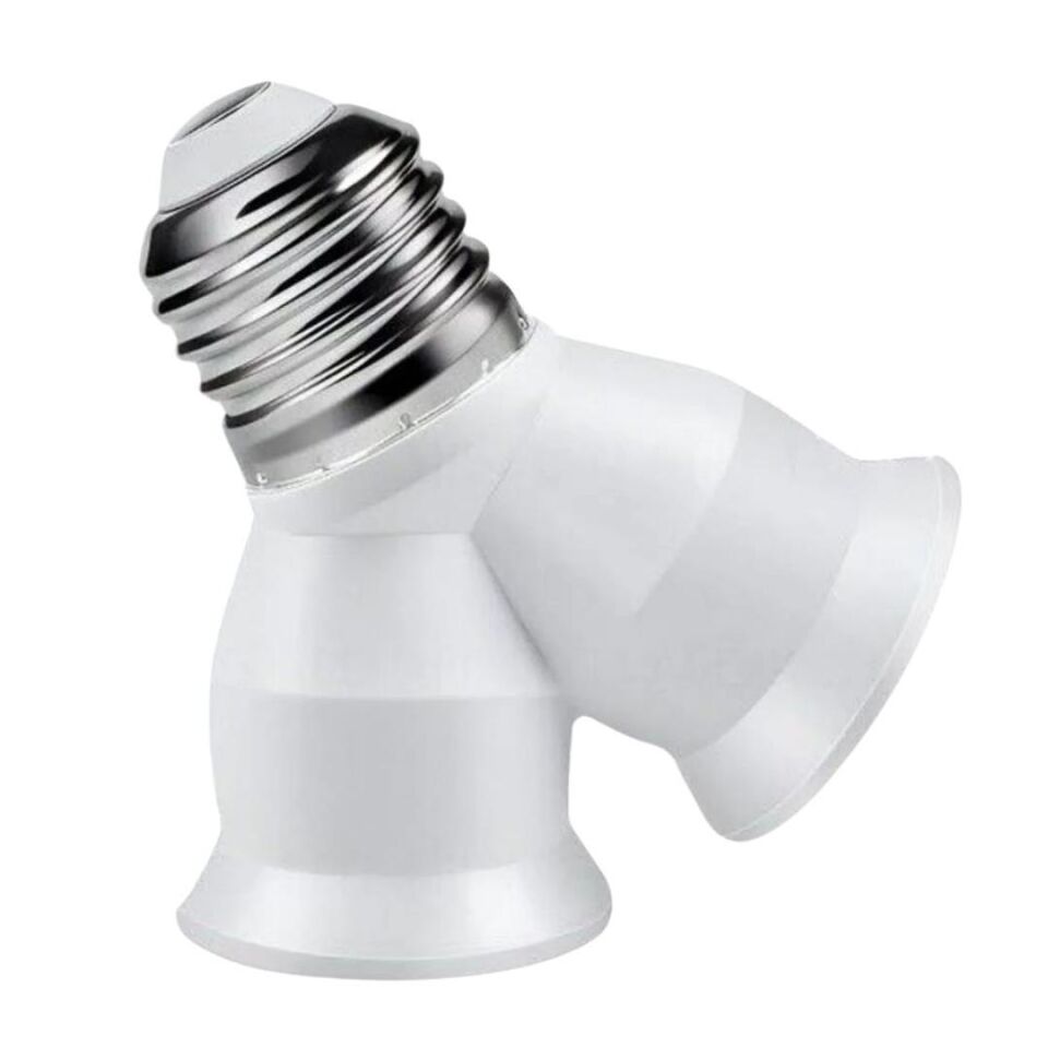 Ayt Ledx DY-101 E27 Duy Çoğaltıcı Tek Duydan Çift E27 Lamba Bağlantısı Duy Çoklayıcı