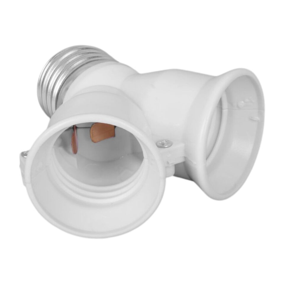 Ayt Ledx DY-101 E27 Duy Çoğaltıcı Tek Duydan Çift E27 Lamba Bağlantısı Duy Çoklayıcı