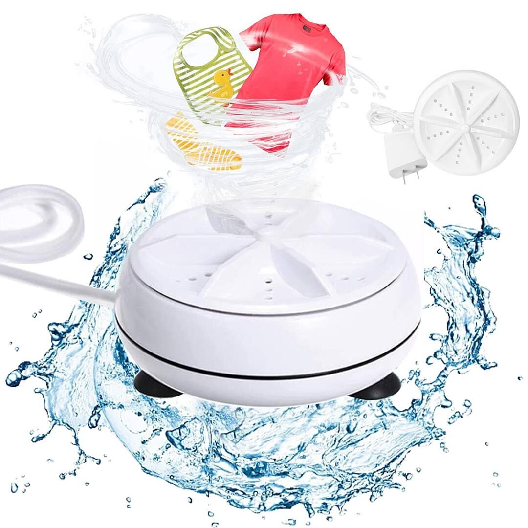 Sunup Taşınabilir Seyahat Tipi Mini Ultrasonik USB li Yıkama Makinesi Çamaşır Makinası 10x5.5 Cm