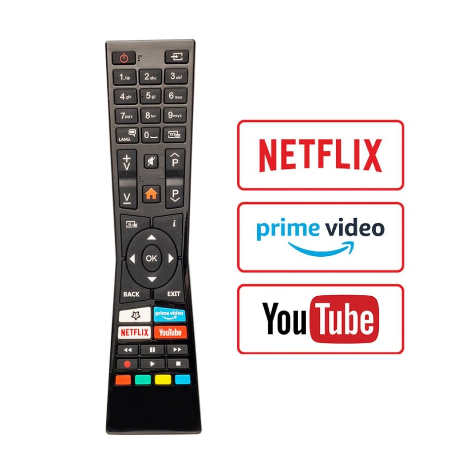 Ayt Vestel Jvc Uyumlu Netflix Youtube Prime Video Tuşlu Lcd Led Tv Kumandası Src-4316 17382 Kalıp Uzaktan Kumanda