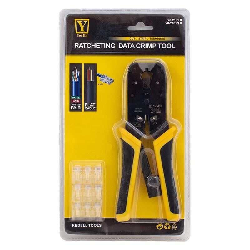 Ayt Powermaster YK-2101N RJ45 Ethernet Sıkma Pensesi İnternet Jack Soketi Takma Sıkma Pense