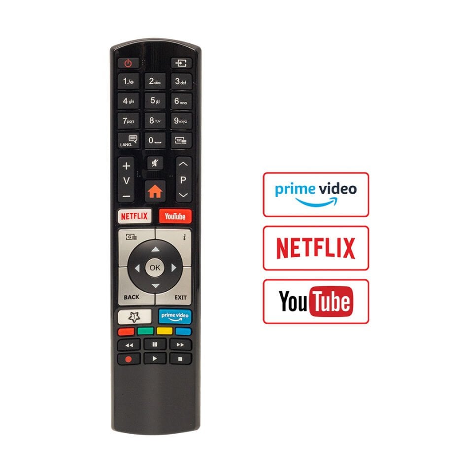 Ayt Vestel Uyumlu Netflix Youtube Prime Video Tuşlu Lcd Led Tv Kumandası Src-4313 31275 Kalıp Uzaktan Kumanda