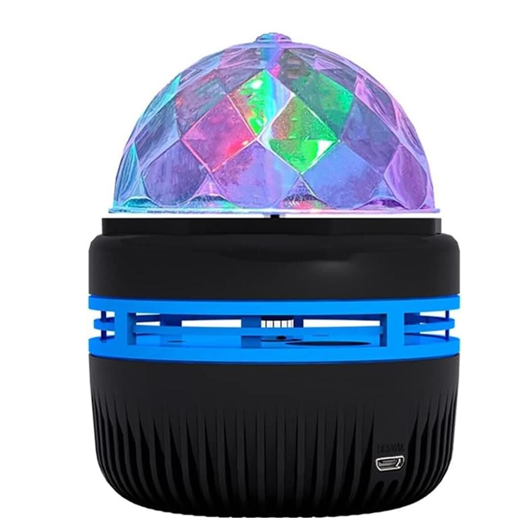 Ayt Ledx YQX-6888 Mini Usb li 3 Watt Şarjlı Sihirli Rgb Led Disko Topu Tavan Gece Lambası