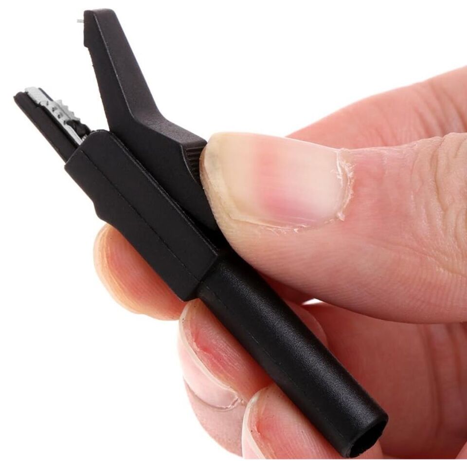 4 mm Banan Jack Girişli Krokodil Catıı Akü Maşası Ucu