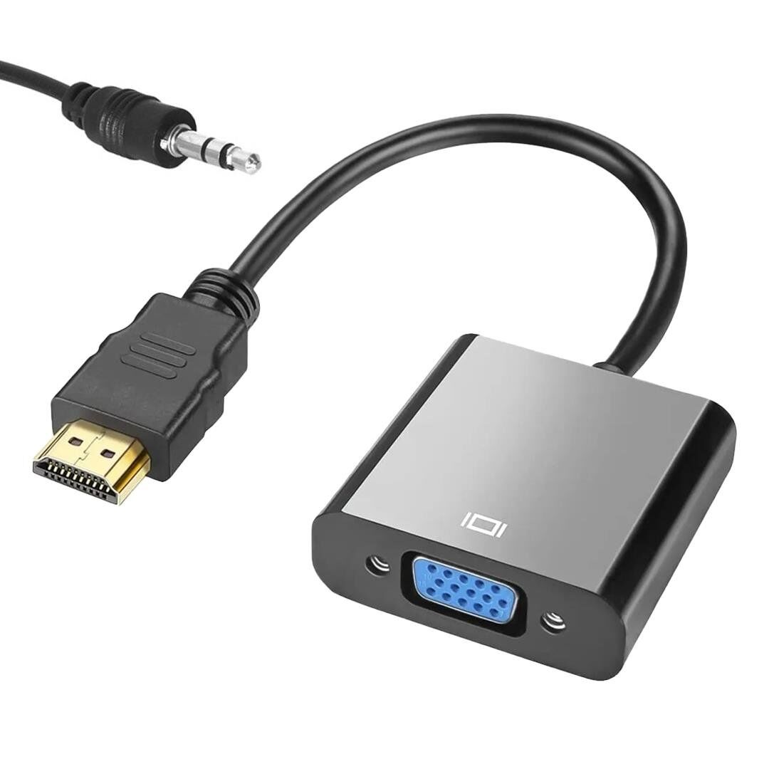 Ayt Fully G-537L Hdmi dan VGA ya Çevirici Adaptör Ses Çıkışlı Hdmi Girşini Vga Çıkışına Dönüştürücü