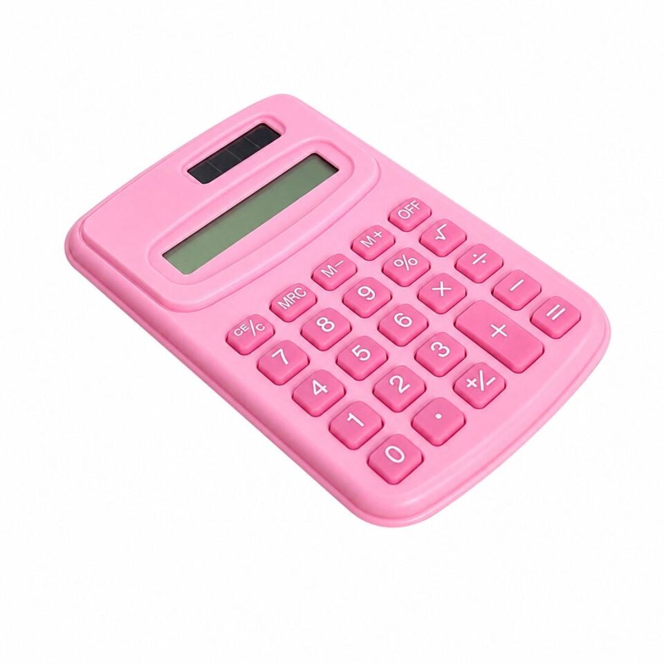 Powermaster PM-25421 Pembe Mini Hesap Makinesi