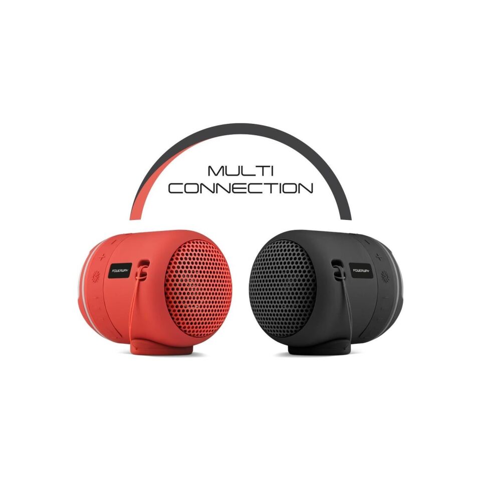 Powerway C4 Taşınabilir Bluetooth Hoparlör Ses Bombası Yüksek Ses Gücü Sese Duyarlı Led Işık