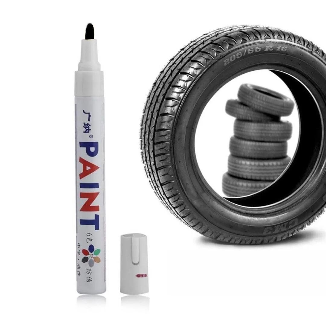 Sunup M101 Siyah Araç Oto Motosiklet Lastik Boya Yazı Kalemi 2.8 Mm Uç Kalınlığı