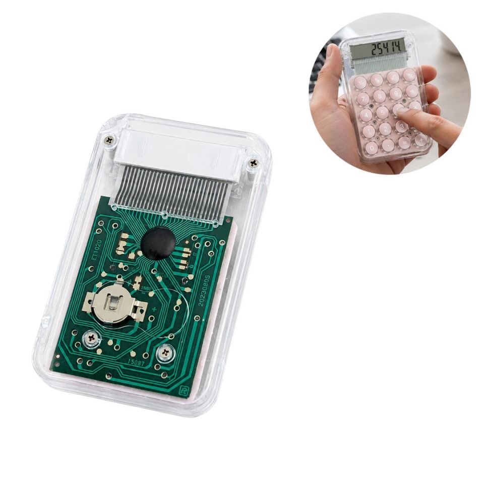 Powermaster PM-25414 Pembe Mini Hesap Makinesi