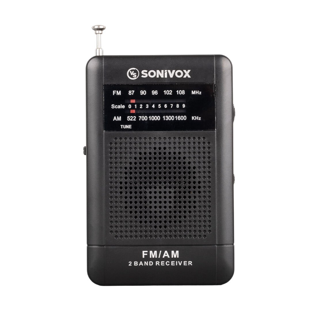 Ayt Sonivox Vs-r115 Siyah Renk Mini Cep Radyosu Deprem Çantasına Uygun Fm Radyo