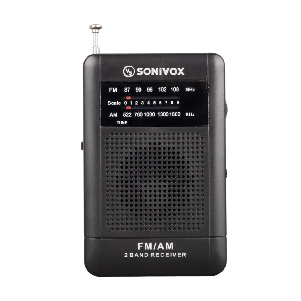 Ayt Sonivox Vs-r115 Siyah Renk Mini Cep Radyosu Deprem Çantasına Uygun Fm Radyo