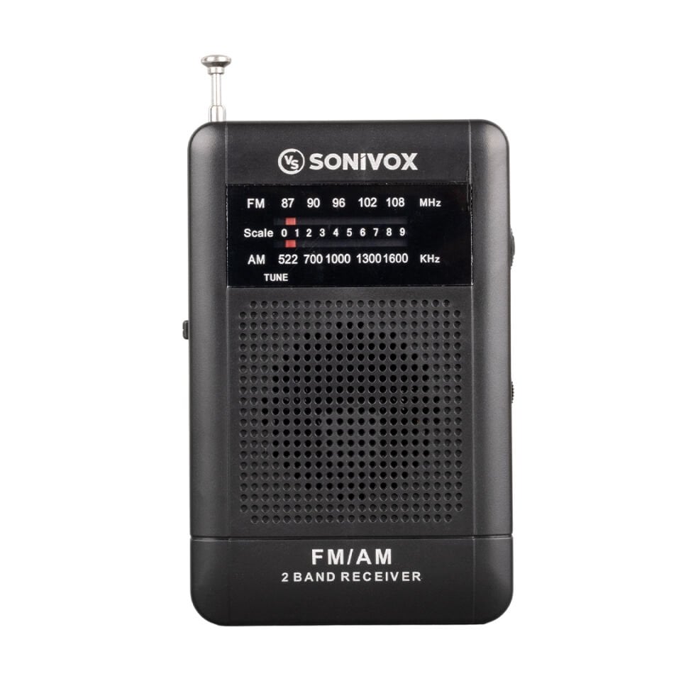 Ayt Sonivox Vs-r115 Siyah Renk Mini Cep Radyosu Deprem Çantasına Uygun Fm Radyo