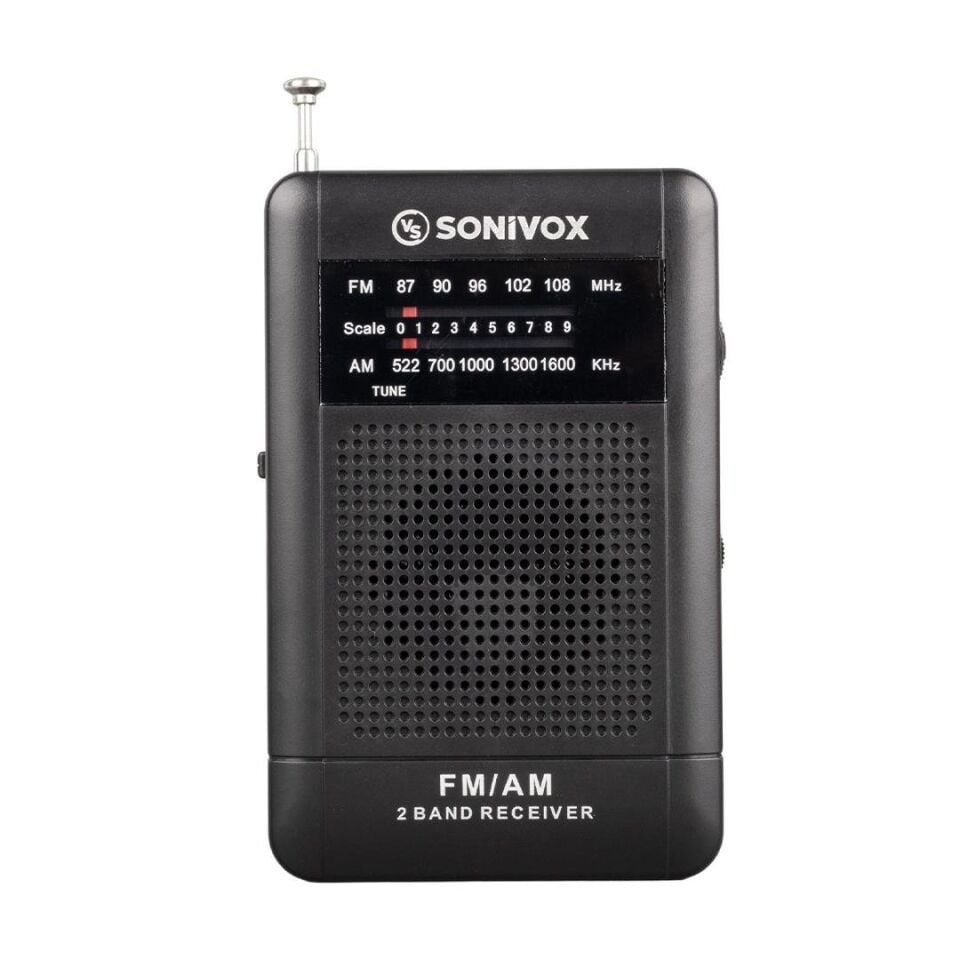Ayt Sonivox Vs-r115 Siyah Renk Mini Cep Radyosu Deprem Çantasına Uygun Fm Radyo