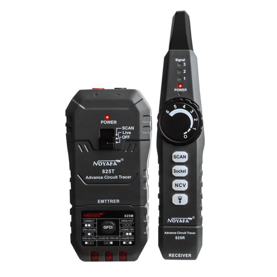 Noyafa NF-825TMR AC 90-250V Profesyonel Elektrik Devre Takip Kablo Bulucu