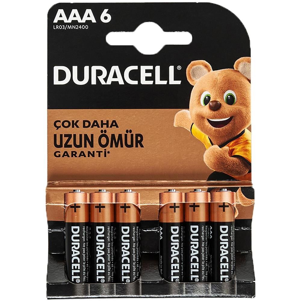 Duracell Basic İnce AAA Kalem Pil 6'Lı