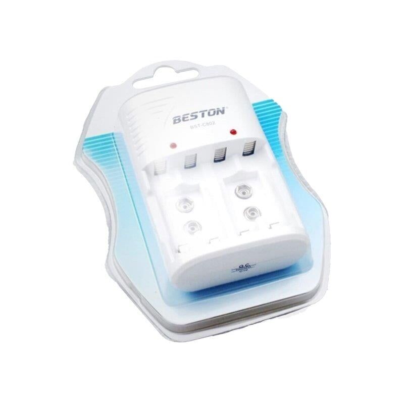 Beston BST-C802  Pil Şarj Cihazı AA AAA  9 Volt Pil Şarj Cihazı 4 Lü Şarj Aleti