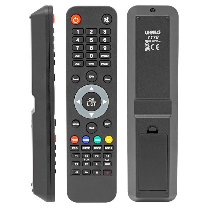 Weko KR Botech Piko 207 HD CAS Uydu Alıcı Kumandası Uzaktan Kumanda