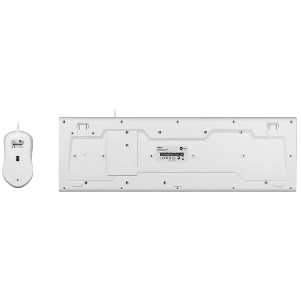 Lenovo Lecoo CM101 USB Kablolu Türkçe Q Klavye - Mouse Set Beyaz
