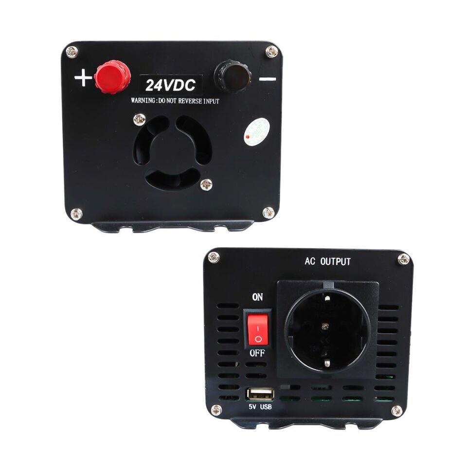 Powermaster 24-220V 24 Volt 300 Waat Modified Sınus İnverter PWR300-24v 24 Volt 220 Volt Dönüştürücü Çevirici