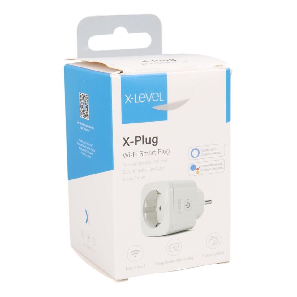 X-Level X-Plug XSP9010 On Off Tuşlu Android iOs App Smartlife Telefon Kontrollü 16A Akım Korumalı Wifi Akıllı Priz