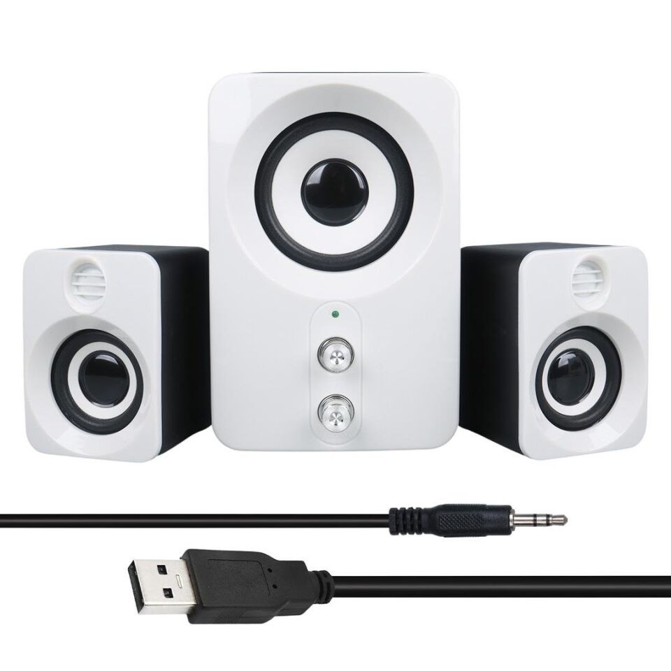 Ayt Magicvoice FT-10 4 Ohm 2+1 Usb Mini Hoparlör Bilgisayar Pc Yanı Ses Sistemi Hoparlör