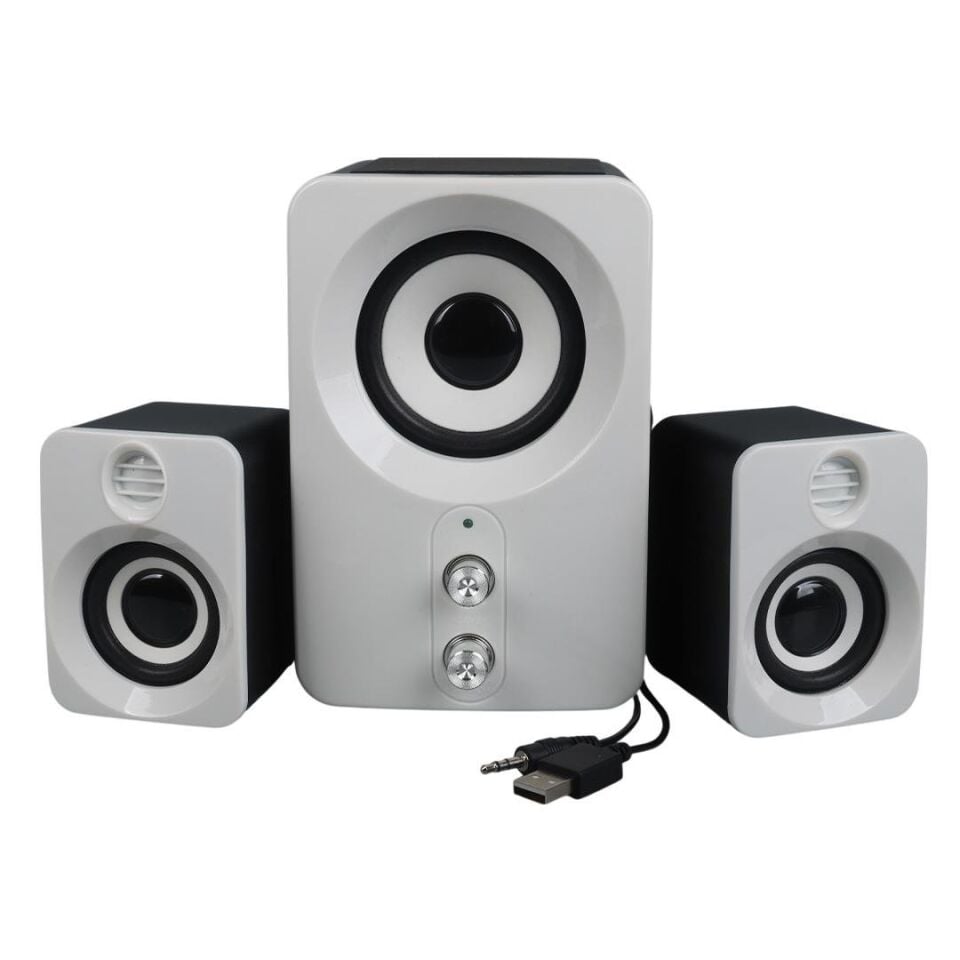 Ayt Magicvoice FT-10 4 Ohm 2+1 Usb Mini Hoparlör Bilgisayar Pc Yanı Ses Sistemi Hoparlör