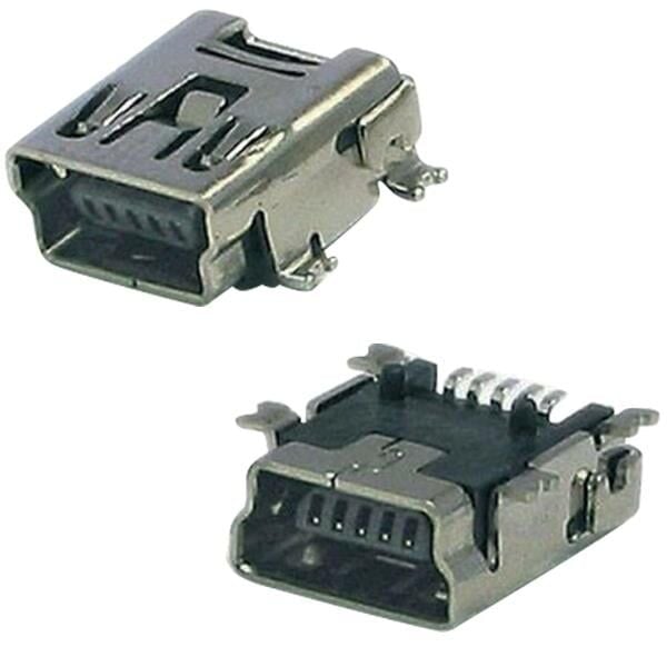 Ayt Usb 5 Pin Yatık Şase Mini Usb 5 Pin 90 Mini Usb Girişi Soketi Jack