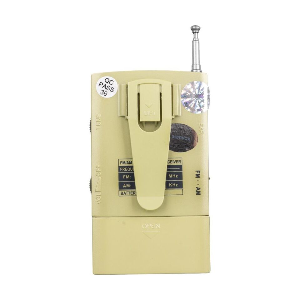 Sonivox Vs-r106 Gold Renk Mini Cep Radyosu Deprem Çantasına Uygun Fm Radyo Mutfak Radyosu