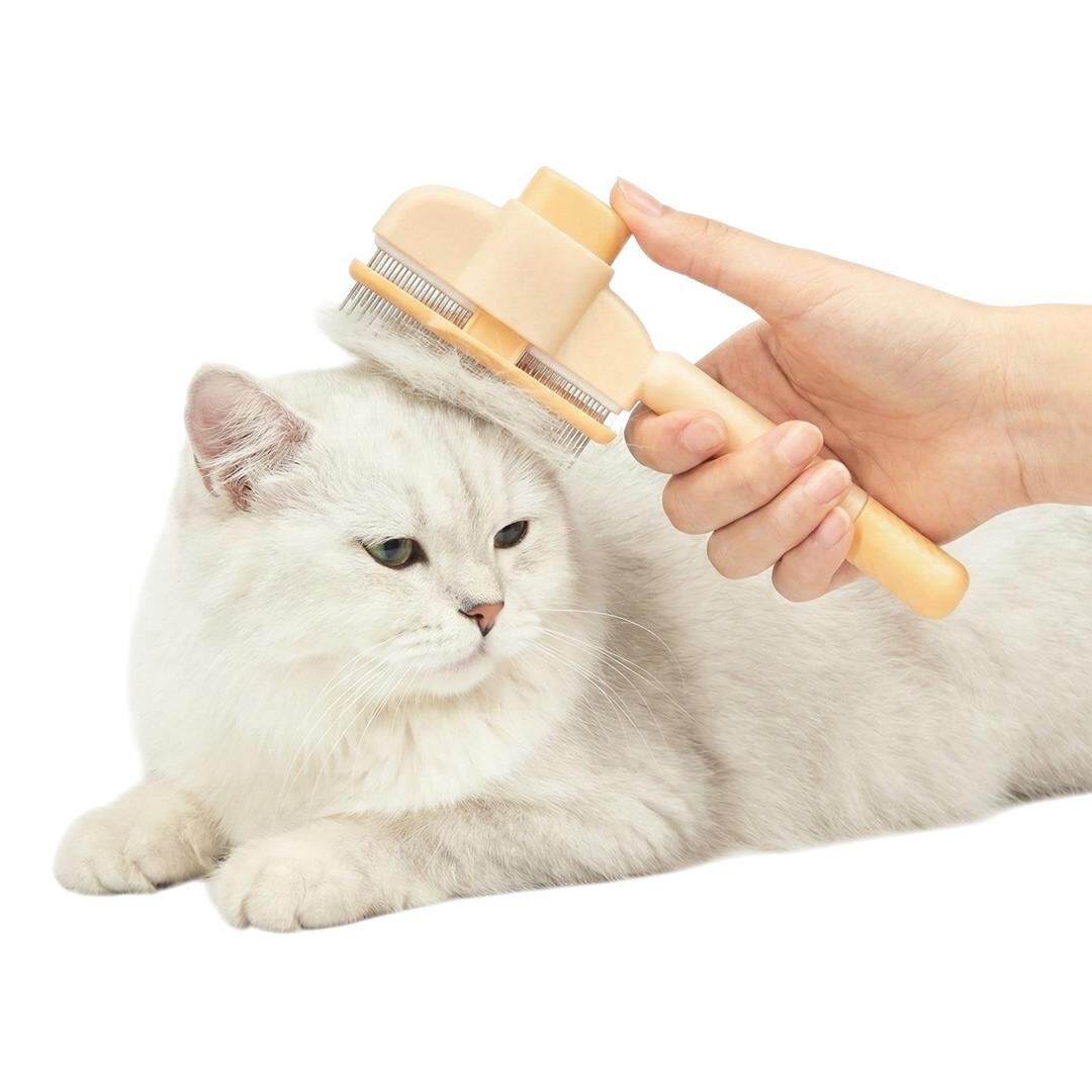 Sunup SN-29186 Otomatik Temizlenen Kedi Köpek Tarağı Pratik Tüy Toplayıcı Bakım Fırçası