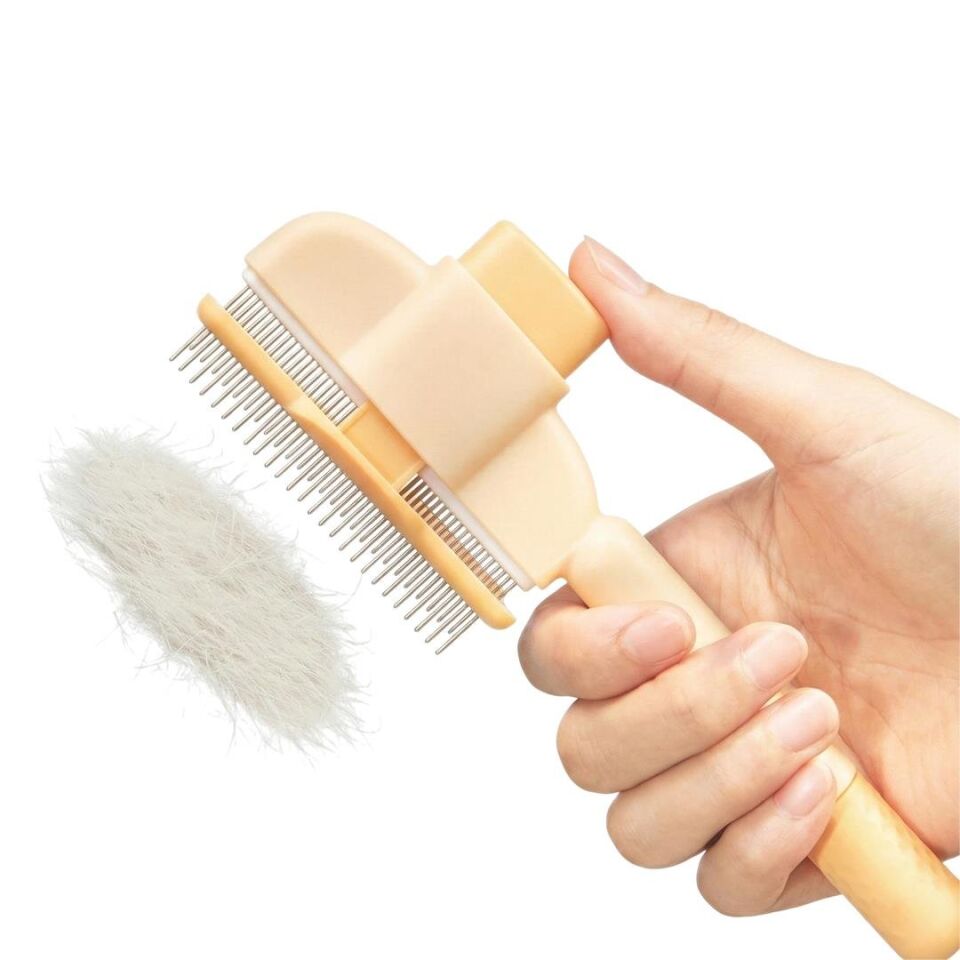 Sunup SN-29186 Otomatik Temizlenen Kedi Köpek Tarağı Pratik Tüy Toplayıcı Bakım Fırçası