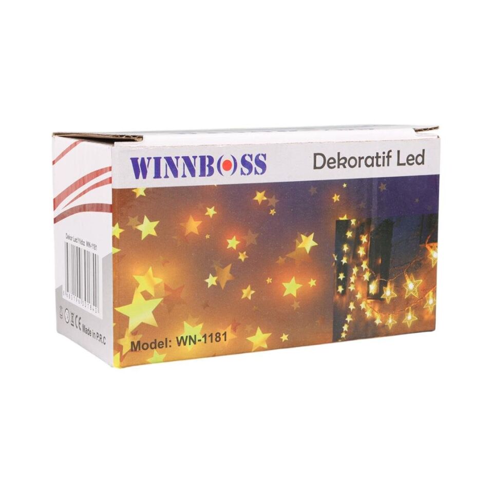 Winnboss WN-1181 5 Metre 20 Ledli Yıldızlı Günışığı Sabit Led Dekoratif Led Aydınlatma 5 Watt AC220V Süsleme Işığı