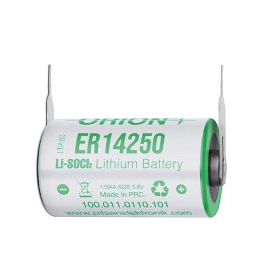 Orion ER14250 H 1 2AA 3.6 Volt 1200mAh Kısa Boy Puntalı Lityum Pil