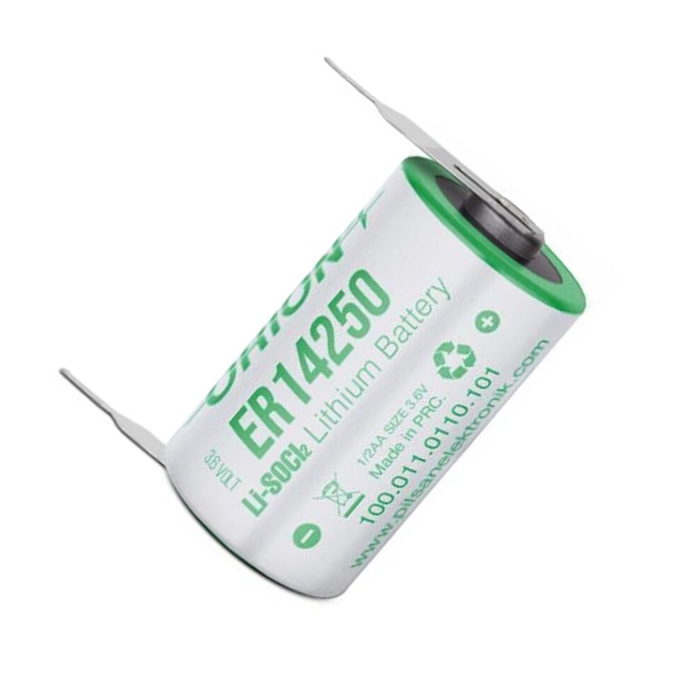 Orion ER14250 H 1 2AA 3.6 Volt 1200mAh Kısa Boy Puntalı Lityum Pil