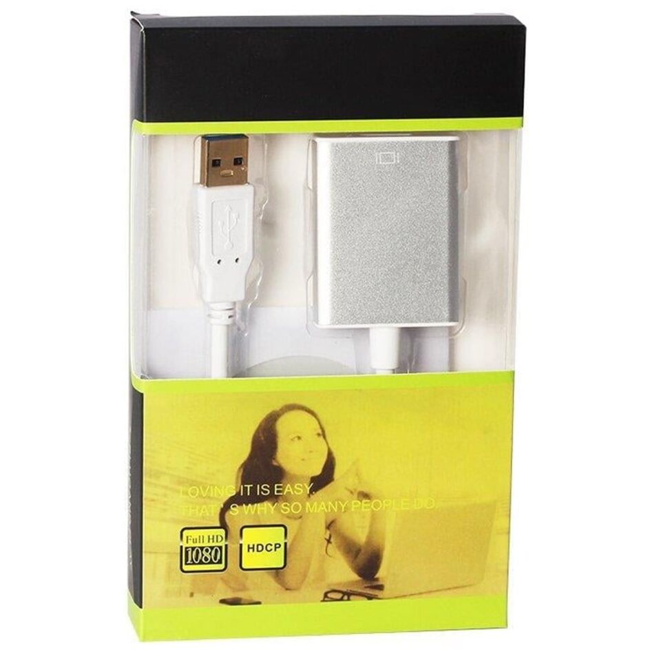 Ayt Powermaster PM-18638 USB 3.0 to Hdmı Dişi Çevirici Usb Girişini Hdmı Çıkışına Çevirici Dönüştürücü Aparat
