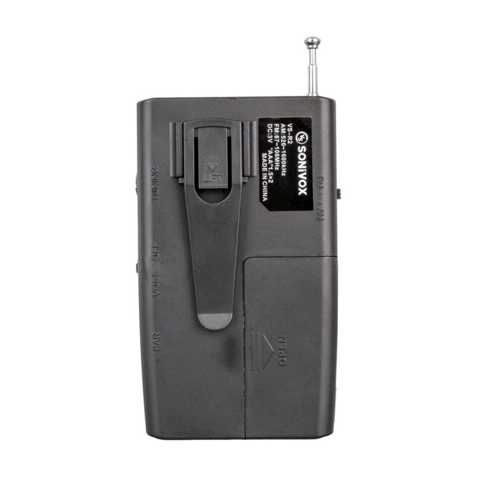 Sonivox Vs-r2 Gümüş Renk Mini Cep Radyosu Deprem Çantasına Uygun Fm Radyo